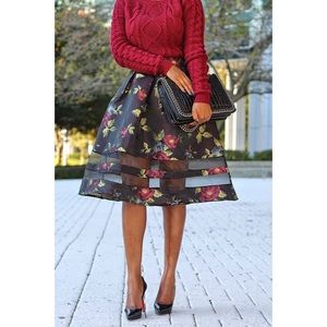 PRELOVED Asos petite organza midi skirt